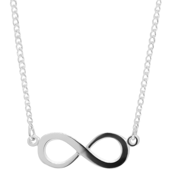 COLLAR INFINITO CALADO EN PLATA LEY .925