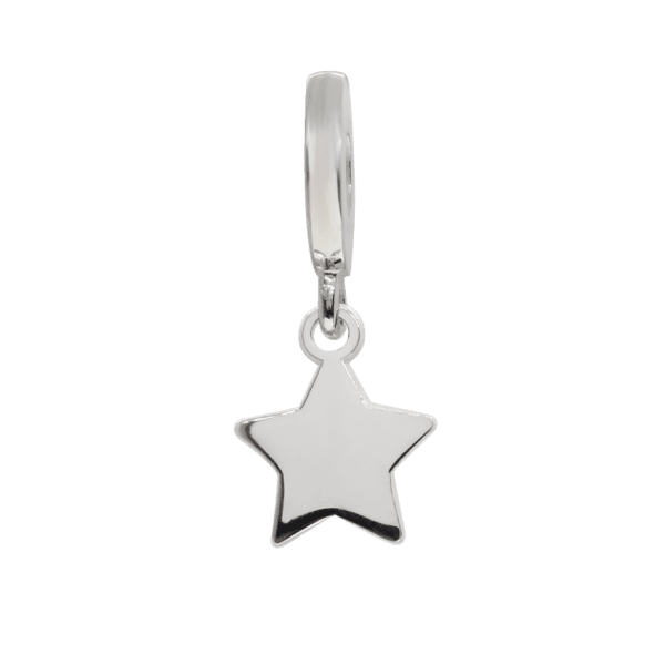 CHARM CON DE ESTRELLA EN PLATA LEY .925