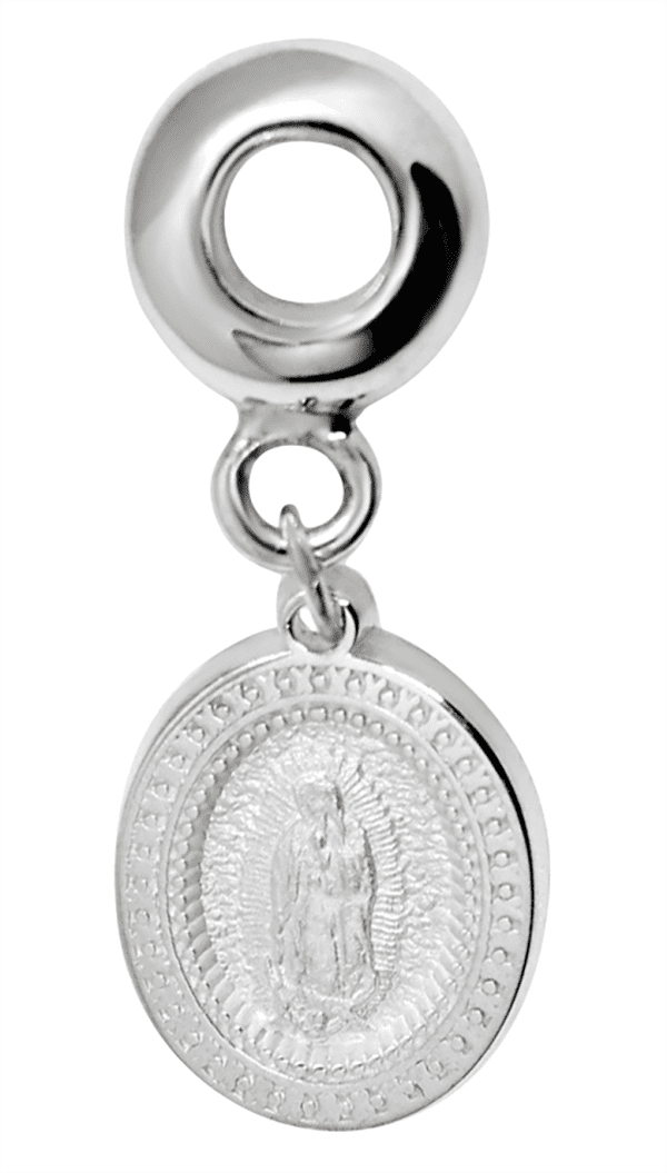 CHARM CON IMAGEN DE LA VIRGEN DE GUADALUPE EN PLATA LEY .925